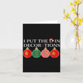 Funny I Put The D In Decorations Matching Couples Karte (Gelbe Blume)