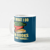 Funny I Read Books Kaffeetasse (Vorderseite Links)