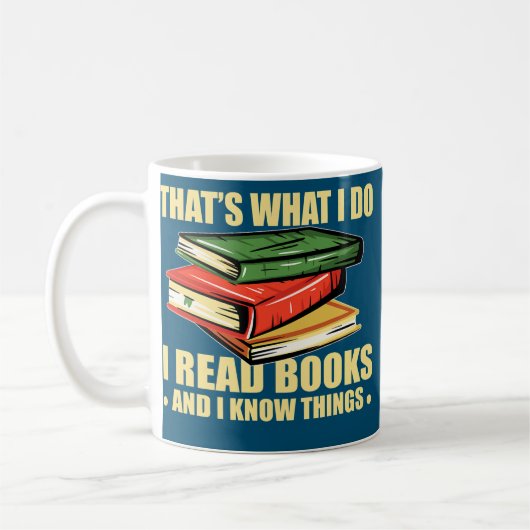 Funny I Read Books Kaffeetasse (Links)