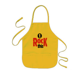 Funny I ROCK DIESEN Text Graphic Kinderschürze