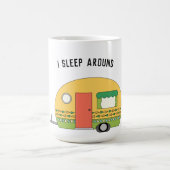Funny I schlafe um RV Latte Tasse (Mittel)