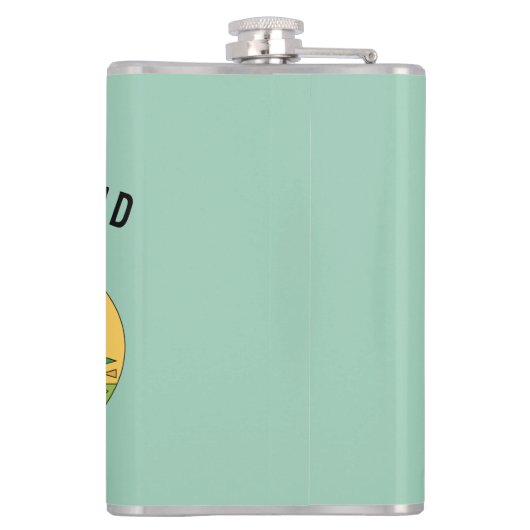 Funny I Sleep Around RV Camper Flachmann (Rückseite)