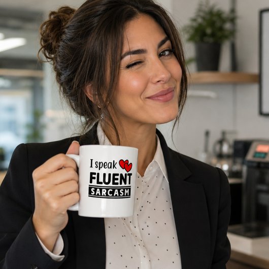 Funny I Speak Fluent Sarcasm Kaffeetasse