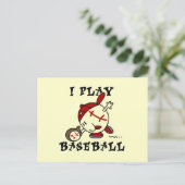 Funny I spiele Baseball Tshirts und Geschenke Postkarte (Stehend Vorderseite)