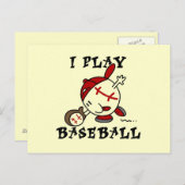 Funny I spiele Baseball Tshirts und Geschenke Postkarte (Vorne/Hinten)