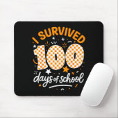 Funny I Survived 100 Days Of School Student Teache Mousepad (Mit Mouse)