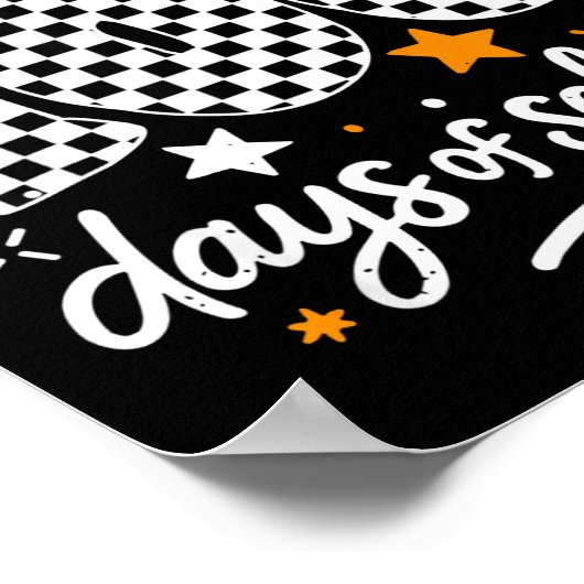 Funny I Survived 100 Days Of School Student Teache Poster (Ecke)