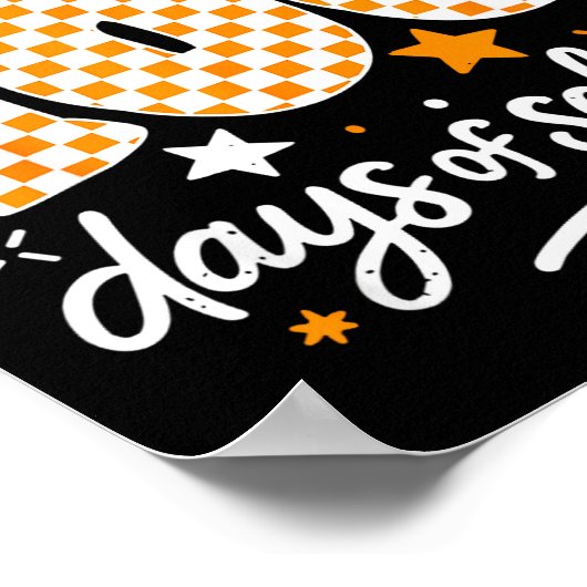 Funny I Survived 100 Days Of School Student Teache Poster (Ecke)