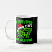 Funny I Survived 67 Days Of School Christmas Kids Kaffeetasse (Links)