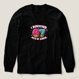 Funny I Survived 67 Days of School , for students  Tri-Blend Shirt