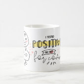 Funny I testete positive Schwangerschaftsankündigu Kaffeetasse (Mittel)