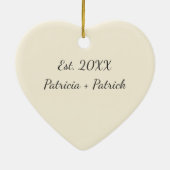 Funny I Tolerate You Heart - Sarcastic Christmas Keramik Ornament (Hinten)