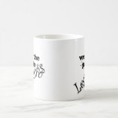 Funny I Trage die Leggings Kaffeetasse (Mittel)