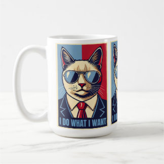Funny I tue, was ich Cat Lover Cool Meme Retro Gew Kaffeetasse