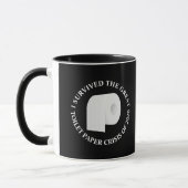 Funny I überlebte 2020 Schwarzer Kaffee Tasse (Links)