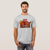 Funny I überlebte US Summer Heat Wave Map T-Shirt (Vorne ganz)