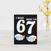 Funny I Was 6 Now I'm 7 Six Seven Meme 7 Year Old Karte (Gelbe Blume)