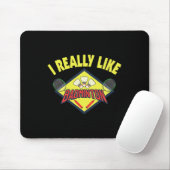 Funny I wirklich wie Dminton Sprichwort Geschenk Mousepad (Mit Mouse)