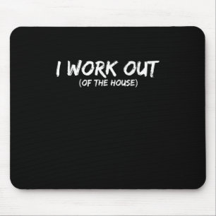 Funny I Workout Shirt For Gym Ratten - Quarantine Mousepad