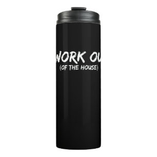 Funny I Workout Shirt For Gym Ratten - Quarantine Thermosbecher