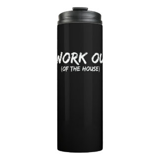 Funny I Workout Shirt For Gym Ratten - Quarantine Thermosbecher