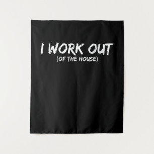 Funny I Workout Shirt For Gym Ratten - Quarantine Wandteppich