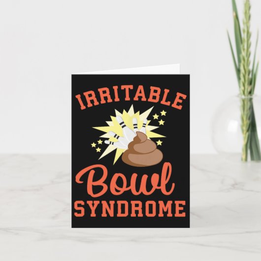 Funny Ibs Kackend Joke Irritable Bowel Syndrom Bo Karte (Vorderseite)