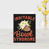 Funny Ibs Kackend Joke Irritable Bowel Syndrom Bo Karte (Gelbe Blume)