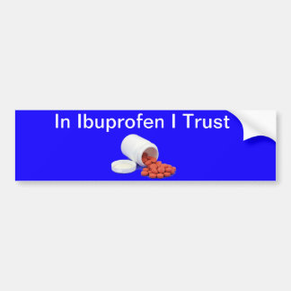 Funny Ibuprofen Autoaufkleber