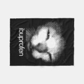 Funny Ibuprofen Cat Meme Retro Ugly Cat Face Mens  Fleecedecke (Vorderseite (Horizontal))