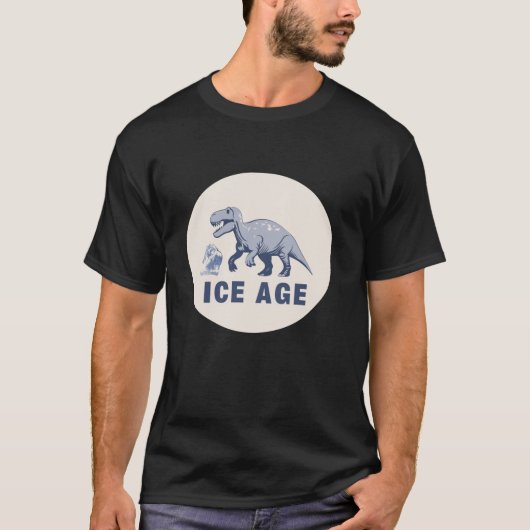 Funny Ice Age and Dinosaurier T-Shirt (Vorderseite)