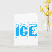 Funny Ice Costume Halloween 2024 Family Matching Karte (Gelbe Blume)