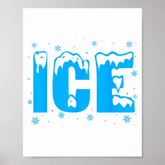 Funny Ice Costume Halloween 2024 Family Matching  Poster (Vorne)