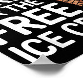 Funny Ice Cream Art For Men Women Kids Dessert Ice Poster (Ecke)