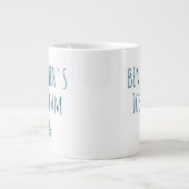 Funny Ice Cream Quote Gag Personalisierter Name Jumbo-Tasse (Vorderseite)