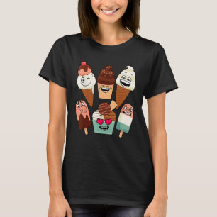 Funny Ice Creme Art für Jungen Girls Grosses T-Shirt