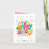 Funny Ice Creme Cone Kindergeburtstag Card Karte (Rückseite)