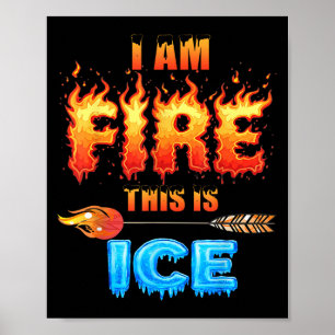 Funny Ice Dies ist Feuerkostüm Halloween Familie M Poster