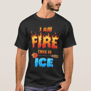 Funny Ice Dies ist Feuerkostüm Halloween Familie M T-Shirt