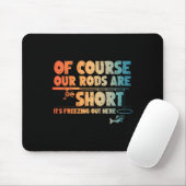 Funny Ice Fishing Art für Männer Fischer Eis Fishi Mousepad (Mit Mouse)