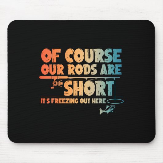 Funny Ice Fishing Art für Männer Fischer Eis Fishi Mousepad (Vorne)