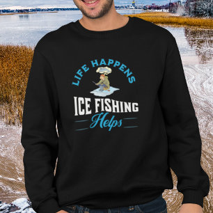 Funny Ice Fishing Liebhaber Sweatshirt