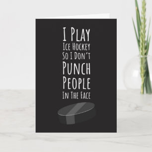 Funny Ice Hockey Cards Spaß Sportteam Lover Fan Karte