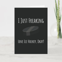 Funny Ice Hockey Cards Sportteam Spieler Lover