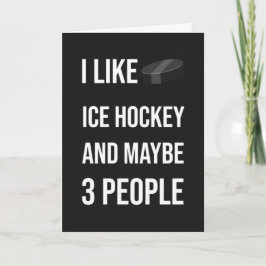 Funny Ice Hockey Cards Team Goalie Coach Player Karte