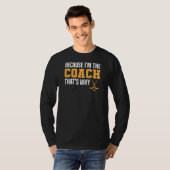 Funny Ice Hockey Coach T - Shirt (Vorne ganz)