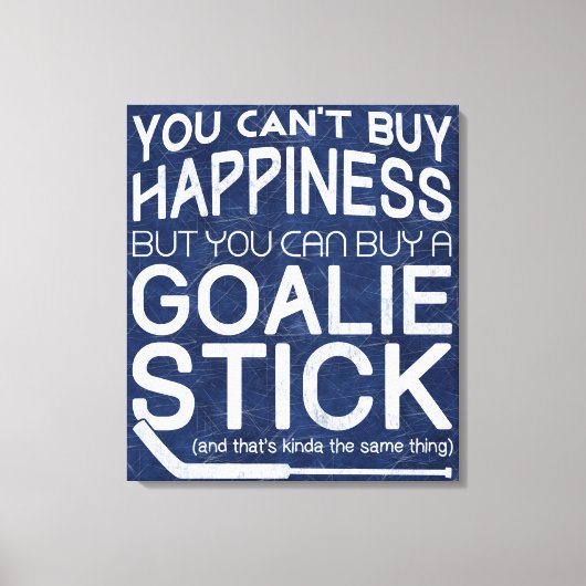 Funny Ice Hockey Goalie Artwork Leinwanddruck (Vorderseite)