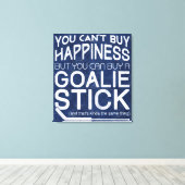Funny Ice Hockey Goalie Artwork Leinwanddruck (Insitu (Holzboden))