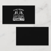 Funny Ice Hockey Player diskutiert Bully Penalty Visitenkarte (Vorne/Hinten)