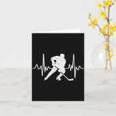 Funny Ice Hockey Player Goalie Heartbeat Hockey Fa Karte (Gelbe Blume)